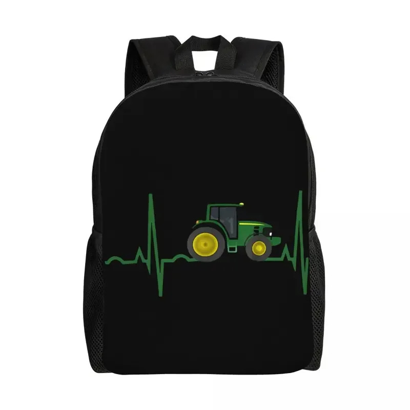 Fashion Backpack Women - Tractor Heartbeat Laptop Backpack Women Men