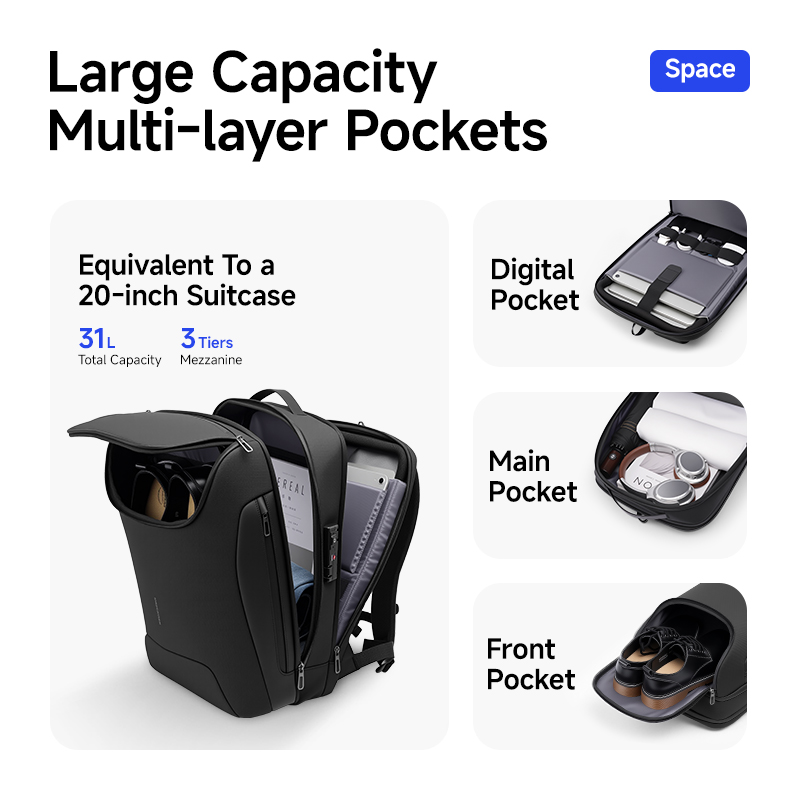 MARK RYDEN 31L Smart Men's Bac - огляд і ціна Travel Backpack Anti Theft