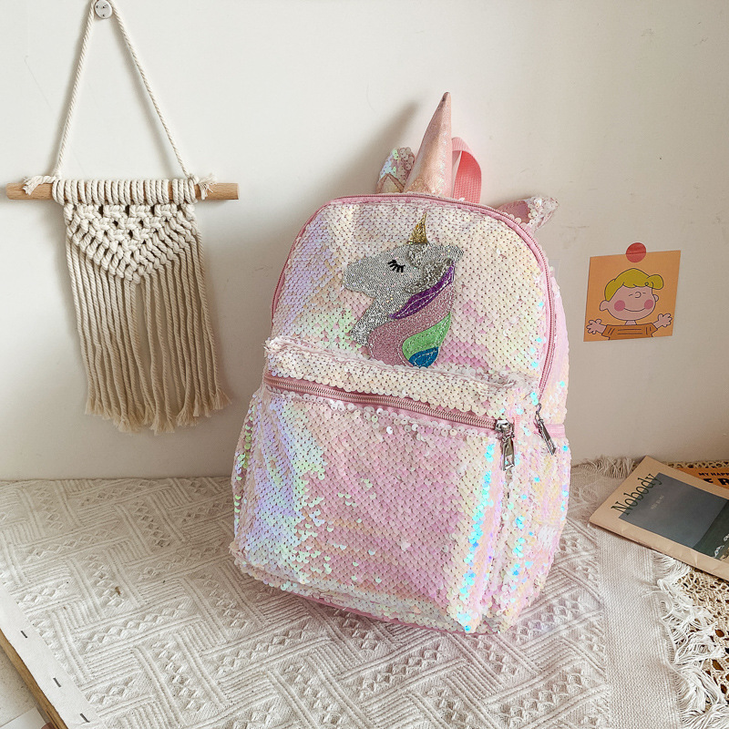 Sequin Unicorn Backpack Pink S - огляд і ціна Fashion Backpack Women