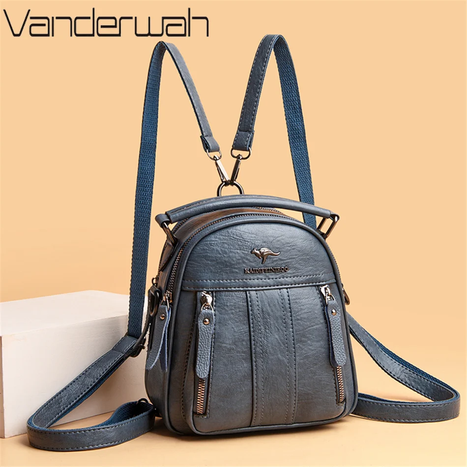4 In 1 Leather Backpacks Multi - огляд і ціна Mini Backpack Purse