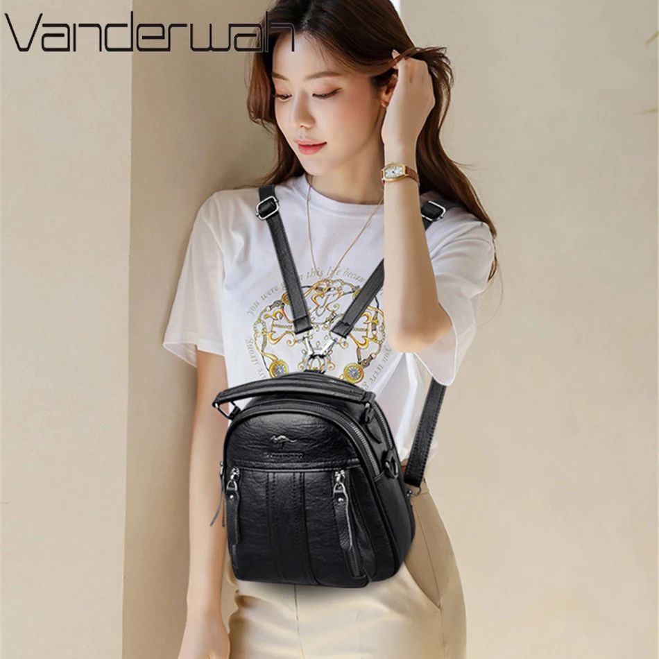 4 In 1 Leather Backpacks Multi - огляд і ціна Mini Backpack Purse