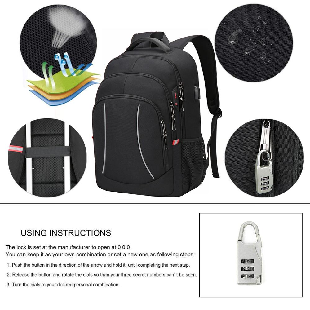 Men Multifuction Travel Laptop - огляд і ціна Travel Backpack Anti Theft