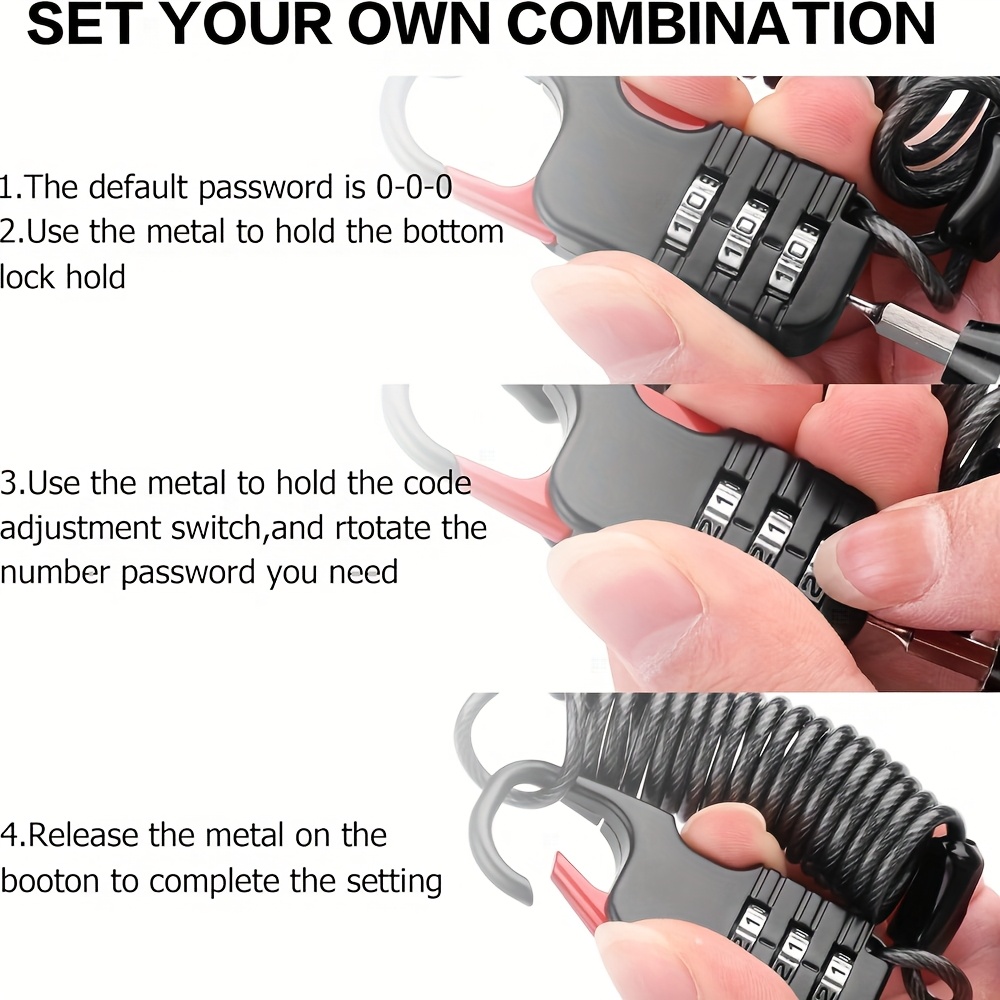 3 Digit Combination Padlock wi - огляд і ціна Travel Backpack Anti Theft